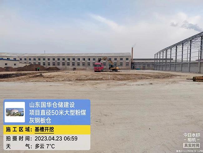 上海大型粉煤灰钢板仓直径50米项目进场